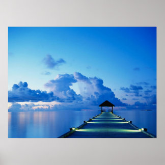 Ocean Peer Dock Poster