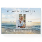 Ocean Photo Funeral Guest Book