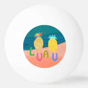 Ocean Pineapple Luau Ping Pong Ball