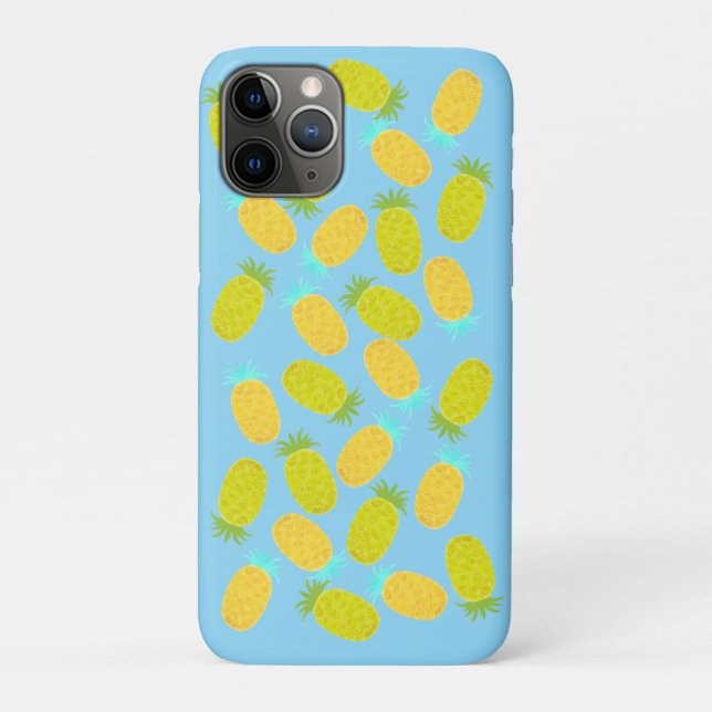 Ocean Pineapples Pattern Case-Mate iPhone Case (Back)