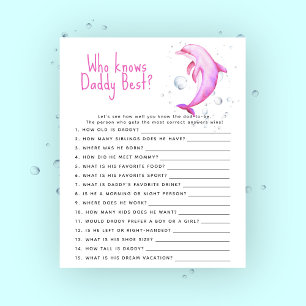 Ocean pink dolphin - Game Who knows daddy best