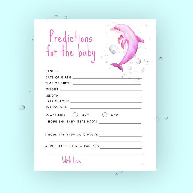 Ocean pink dolphin - predictions and advice baby (Creator Uploaded)