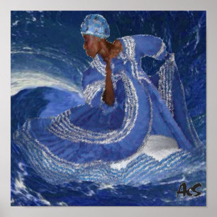 ocean queen YEMAYA Poster