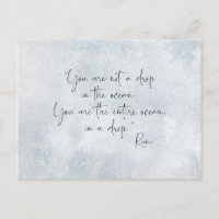 Ocean Quote You Are Not a Drop in the Ocean -Rumi