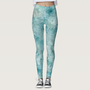 Ocean’s beauty. Aqua Crystal. Leggings