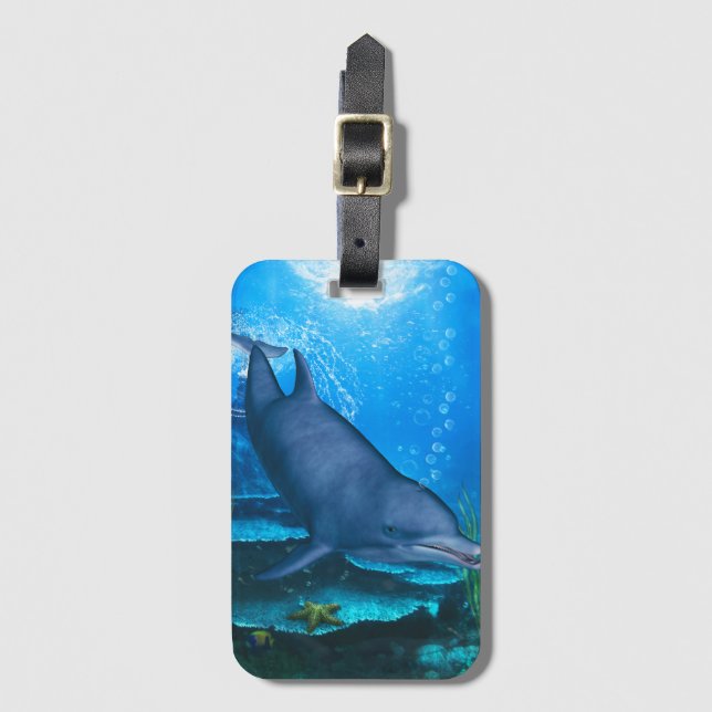 Ocean’s Smile Luggage Tag (Front Vertical)