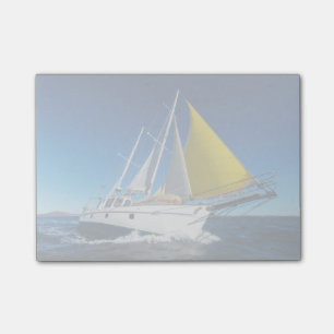 Ocean Sailing In A Yacht Post-it Notes