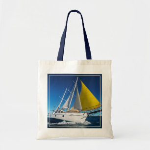Ocean Sailing In A Yacht Tote Bag