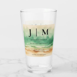 Ocean Sand Beach Wedding Party Season Summer Glass