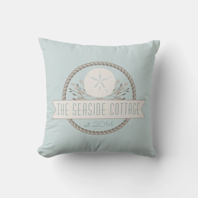 Ocean Sand Dollar | Coastal | Choose Your Colour Cushion (Front)
