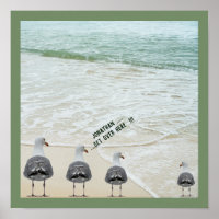 Ocean Sand Seagulls