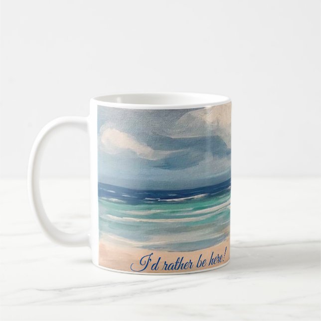 Ocean Scene Coffee Mug (Left)