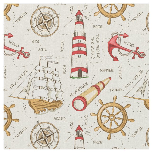Ocean Scene Fabric (Close Up)