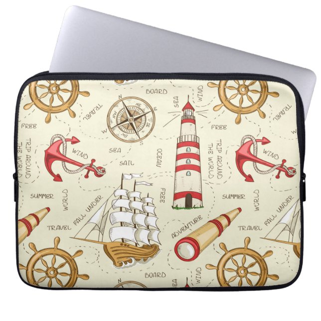 Ocean Scene Laptop Sleeve (Front)