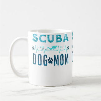 Ocean Scuba Diver Puppy Dog Mum Scuba Diving Coffee Mug