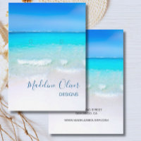Ocean Sea Blue Scene Earring Display