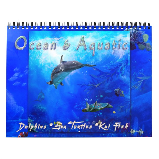 OCEAN SEA LIFE & AQUATICS CALENDAR (Cover)