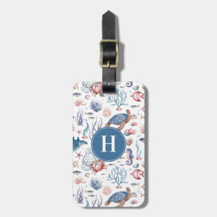 Ocean Sea Life Luggage Tag