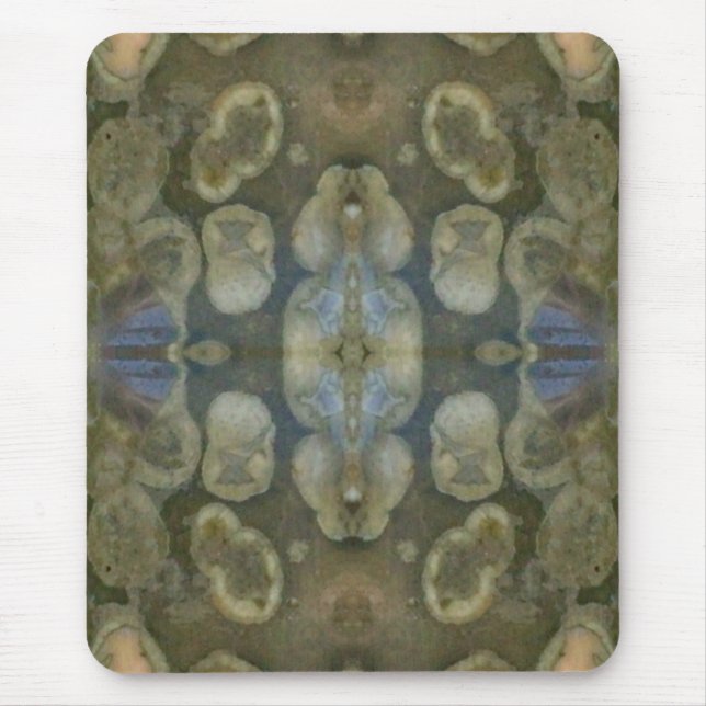 Ocean Sea Marine Sediment Gemstone Boxed Pattern Mouse Pad (Front)