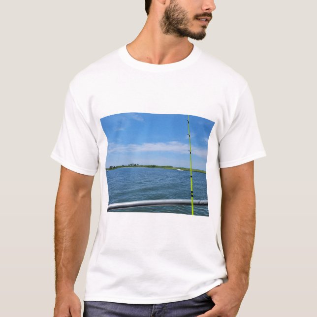 Ocean sea sailing fishing t-shirt (Front)