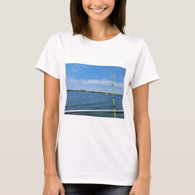 Ocean sea sailing fishing t-shirt (Front)