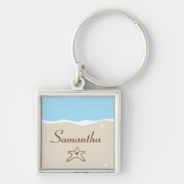 Ocean Sea Shell Water Sand Tide Key Chain (Front)
