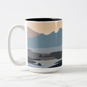 Ocean Sea Sky Nature Landscape Two-Tone Coffee Mug