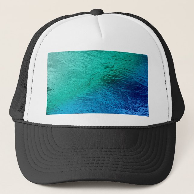 Ocean Sea Water Digital Art Hat (Front)