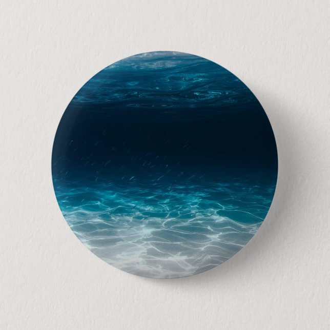 Ocean Sea Water Under the Sea 6 Cm Round Badge (Front)