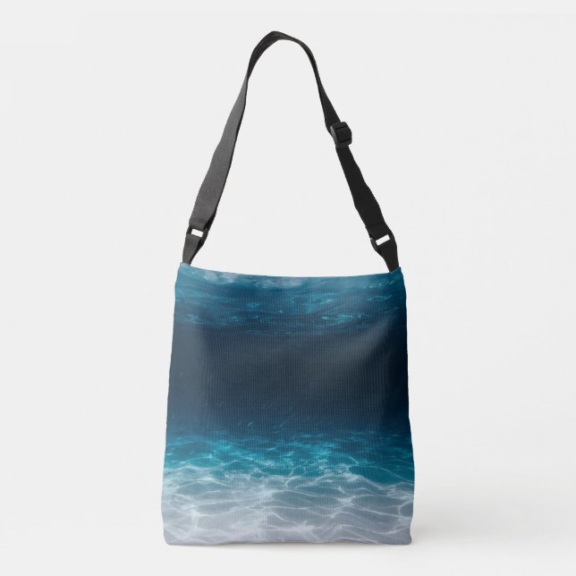 Ocean Sea Water Under the Sea Crossbody Bag (Back)