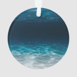 Ocean Sea Water Under the Sea Ornament