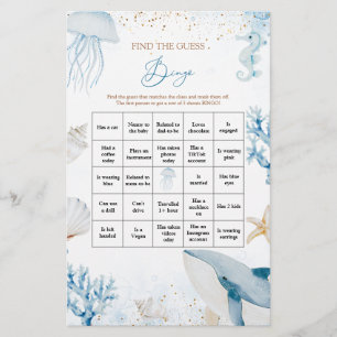 Ocean Sea You Soon Find The Guest Bingo