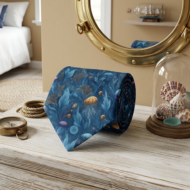 Ocean Seascape Sea Life Tie (Creator Uploaded)