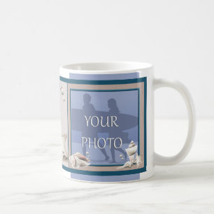 Ocean Seashells Photo Frame Mug