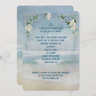 Ocean Seashore Wedding Invitation