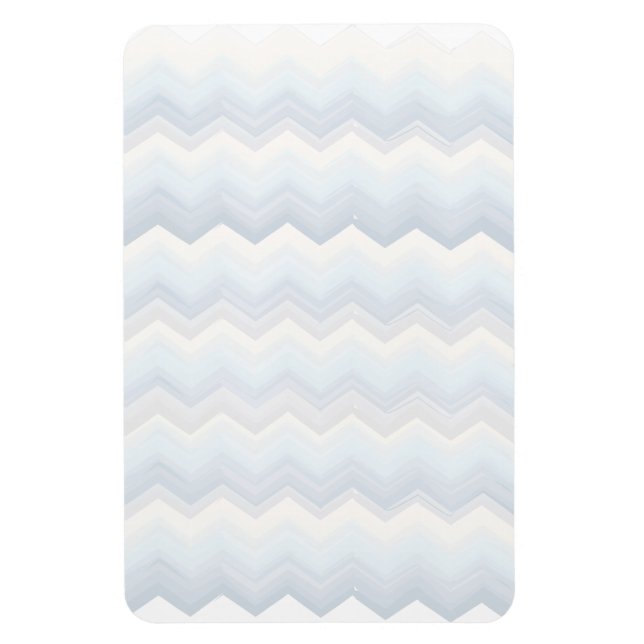 Ocean Shades Watercolor Chevron Magnet (Vertical)