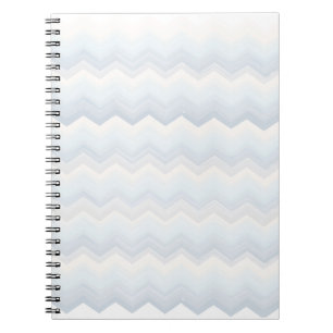 Ocean Shades Watercolor Chevron Notebook