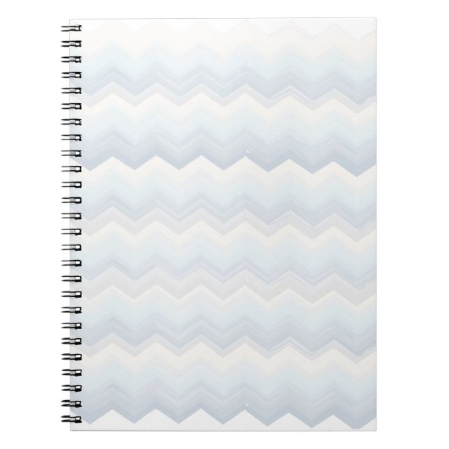 Ocean Shades Watercolor Chevron Notebook (Front)