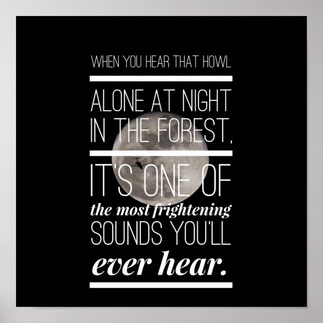 Ocean Shark Quote Poster (Front)