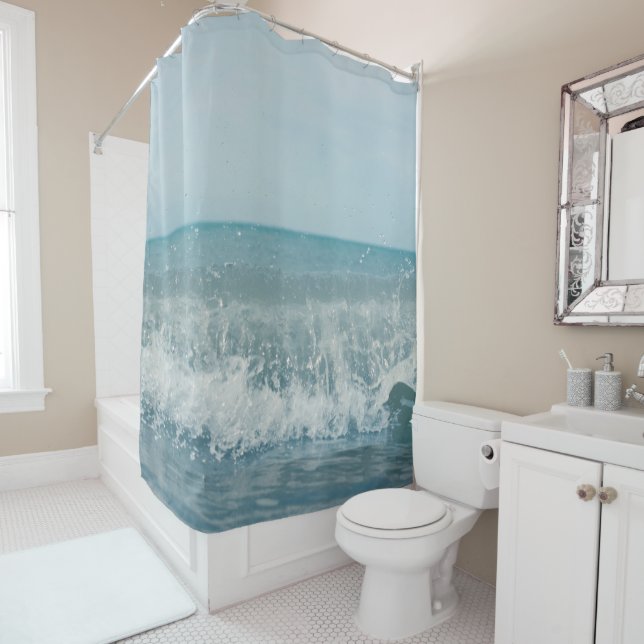 ocean shower curtain (In Situ)