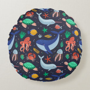 Ocean Sleep Round Cushion