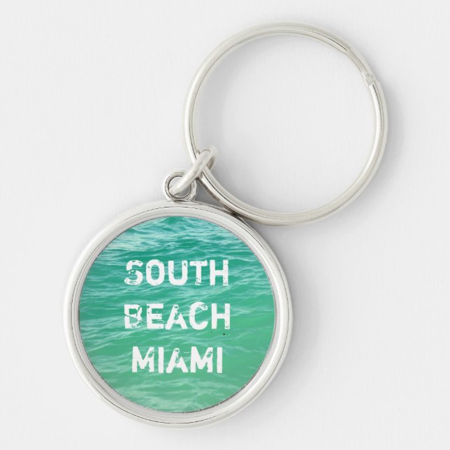 Ocean, South Beach Miami Key Ring (Front)