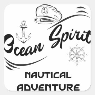 Ocean Spirit Nautical Adventure Sticker