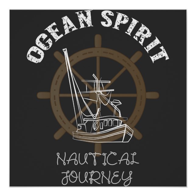 Ocean Spirit Nautical Journey Poster (Front)