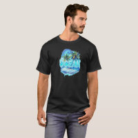 OCEAN Splash Palm - Tropical Water Droplet T-Shirt