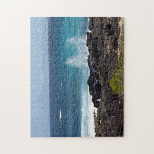 Ocean Splashing Against the Rocky Shore Puzzle