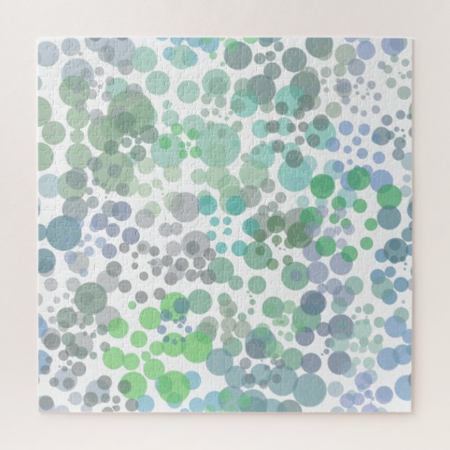 Ocean Spray Water Drops Watercolor Art Jigsaw Puzzle (Vertical)