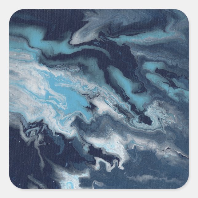 Ocean Square Sticker (Front)