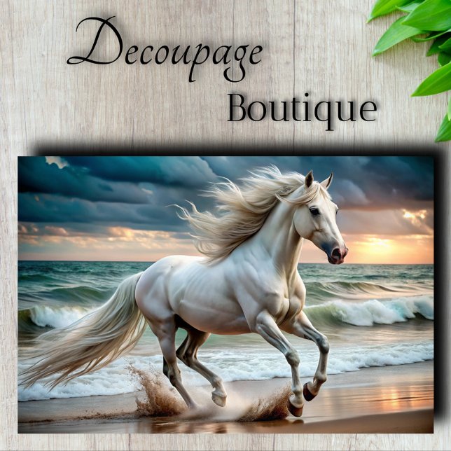 Ocean Stallion Decoupage Tissue Paper (Ocean Stallion Decoupage Tissue Paper)