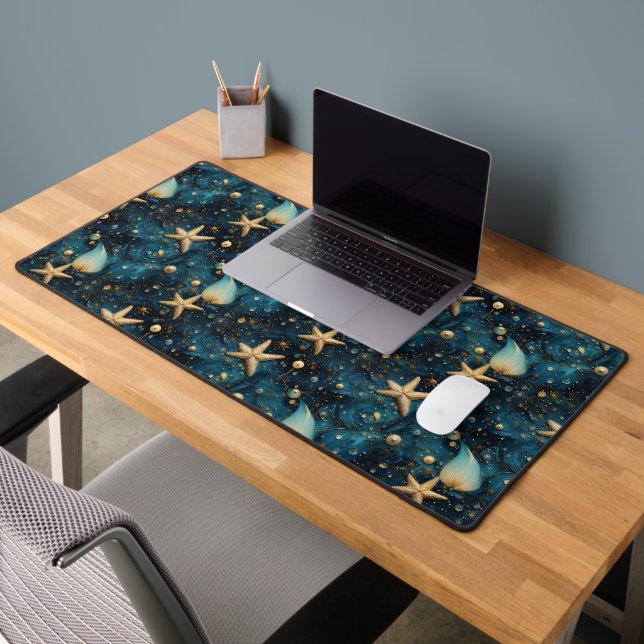 Ocean Starfish Pattern Desk Mat (Office 2)